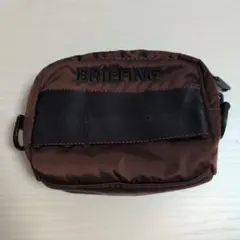 美品！！BRIEFING ブラウン ウェストバッグ