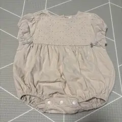 jua ベージュロンパース 80サイズ