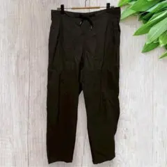 JUNRED ワークパンツ イージーパンツ L ウエストゴム ひも 濃グレー
