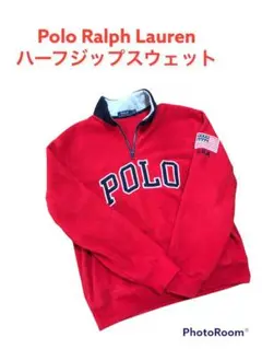 Polo Ralph Lauren ポロ ラルフ ローレンハーフジップ 星条旗