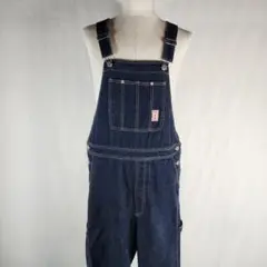 美品 pair pair メンズ オーバーオール 大きいサイズ ダークブルー L