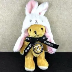 ⑥ CHANEL ヴィンテージチャーム　くま　キーホルダー　バックチャーム