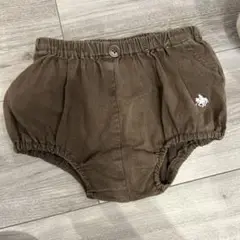 ブラウン コットン混合パンツ POLOパンツ