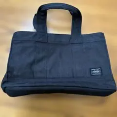 【美品】PORTER ポーター スモーキー トートバッグ ハンドバッグ ブラック