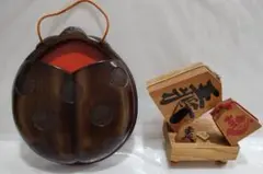 2点まとめ【 アンティーク 】 てんとう虫レターボックス　将棋駒