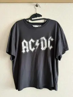 【H&M】AC/DC チャコールグレー Tシャツ