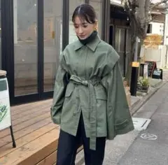 2WAY MILITARY JACKET カーキ 2サイズ k410