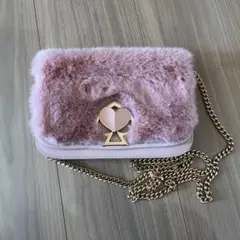 新品 katespade ファー ショルダーバッグ