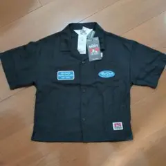 新品 シャツ 半袖 ブラック 黒 キッズ 130