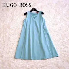 美品✨️HUGO BOSS ノースリーブワンピース ドレス フレア パーティー