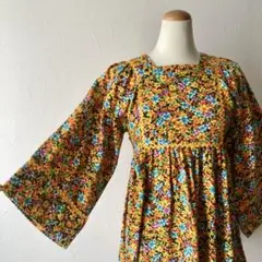 古着　コットンフラワーチルドレンワンピース　used vintage レトロ