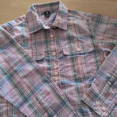 montbell Lサイズ チェック柄シャツ