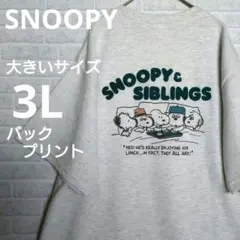 スヌーピー　PEANUTS　大きいサイズ　3L 兄弟　淡白　【新品未使用】