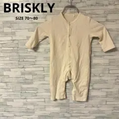 BRISKLY　ロンパース　【70〜80】　アイボリー系　ベビー　着回し力抜群