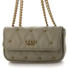 GUESS（ゲス）　ショルダーバッグ　レディース　グリーン　チェーンバッグ