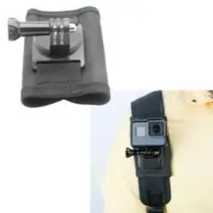 【新品送料無料】バックパック取付ブラケットgopro 固定ストラップ