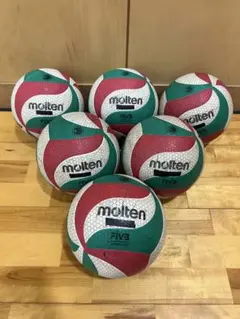 【検定球】バレーボール モルテン V5M5000 6個セット