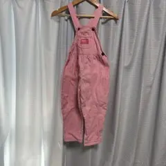 oshkosh 4T ピンクストライプサロペット　usa vintage 古着