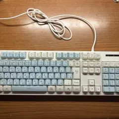 有線キーボード キーボード本体 ブルー ホワイト