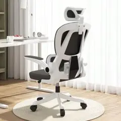 メッシュオフィスチェア（アーバン白黒）