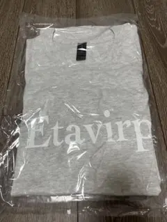 新品未使用 Etavirp Logo T-シャツ Ash × White L