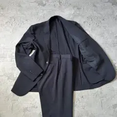 極美品 UNIQLO ユニクロ 感動ジャケット セットアップ ブラック 黒