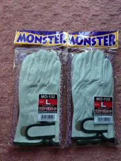 MONSTER 　 皮手袋　Lサイズ 2双
