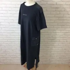 7.30 h475 ロキシー ロングワンピース M Tシャツワンピ