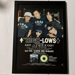 (A4額付)THE HIGH-LOWS GO ハイロウズ　GOタワレコ　切り抜き