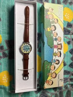 限定品【希少】ピエールラニエ さくらももこ 地球のこどもたち 美品 稼働品 さくらももこ ピエールラニエ コラボウォッチ 地球の子供たち 腕時計