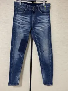 レトロエンジン　スキニー　ペンキ