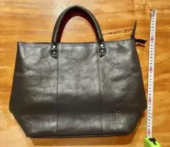 新品　未使用　黒 合成皮革 トートバッグ