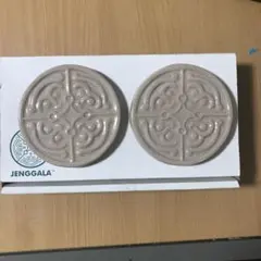 ジェンガラケラミック コースター　2枚セット