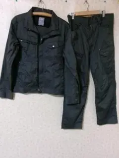 98272　N.BW　作業服上下　グレー　L