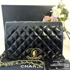 CHANEL シャネル デカココ マトラッセ ショルダーバッグ パテント