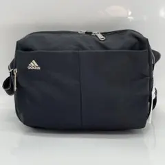 ！BN5347●adidas ショルダーバッグ ナイロン 軽量 黒 ブラック