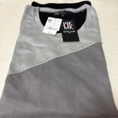 MICHEL KLEIN グレー/ブラック Tシャツ 48 半袖 カットソー