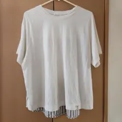 Sunny Clouds ホワイト Tシャツ 3L