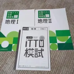 ITTO 地理　定期テスト対策問題集　2冊＋ITTO模試