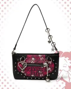 BettyBoop ショルダーバッグ ベティちゃん ゼブラ柄 スタッズ ギャル