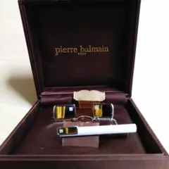 pierre balmain ネクタイピン カフスセット　虎目石　タイガーアイ