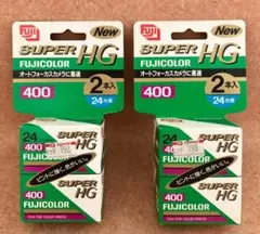 ★FUJI COLOR★SUPER HG400 24枚撮フィルム ４本★期限切★