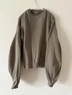 MAISON EUREKA BOXY SWEAT ライトブラウン フリーサイズ