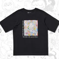 POPMART ✕ ユニクロ ラブブ Tシャツ M ブラック
