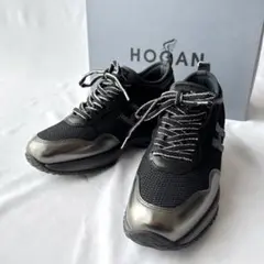 未使用・箱付き HOGAN ホーガン スニーカー お洒落 ブラック 36 1/2