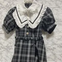 Majoretty チェック柄 ワンピース 地雷系