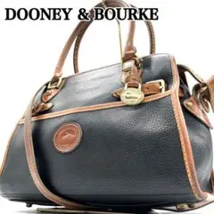 【美品 】 ドゥーニー＆バーク 2way ショルダーバッグ カーフレザー 黒 茶