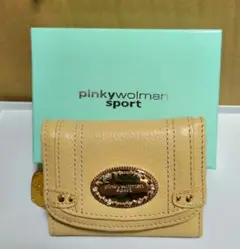 未使用　pinky wolman sport 黄色三つ折り財布
