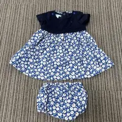 obaibi オバイビ　花柄ワンピースとショートパンツセット6m