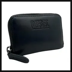 【美品】 DIESEL ディーゼル コインケース ラウンドファスナー レザー